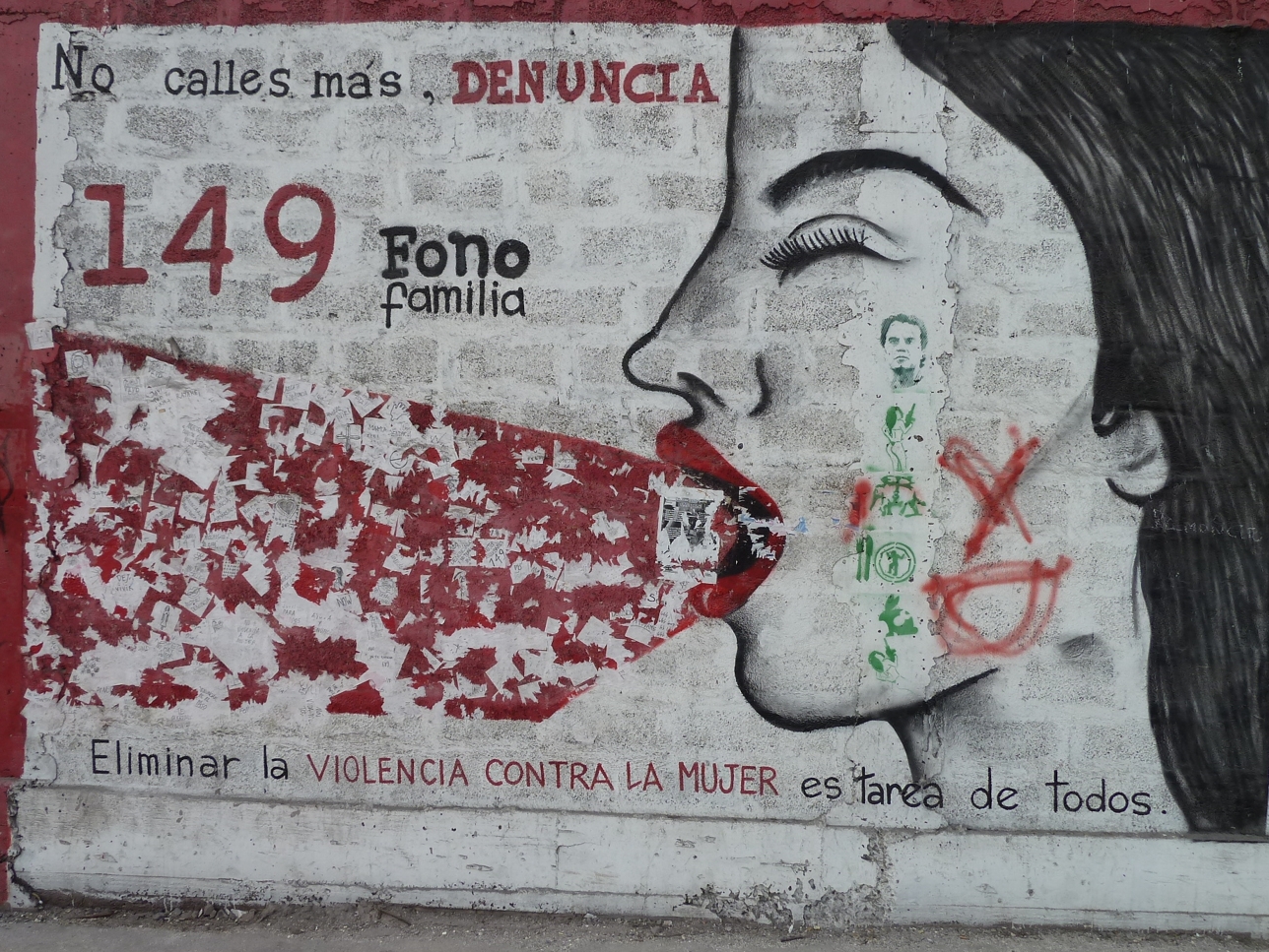 Mur Couleur Femme, Iquique, Chili, dcembre 2010.