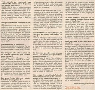 Interview - Le Télégramme 04 Mars 2009.
